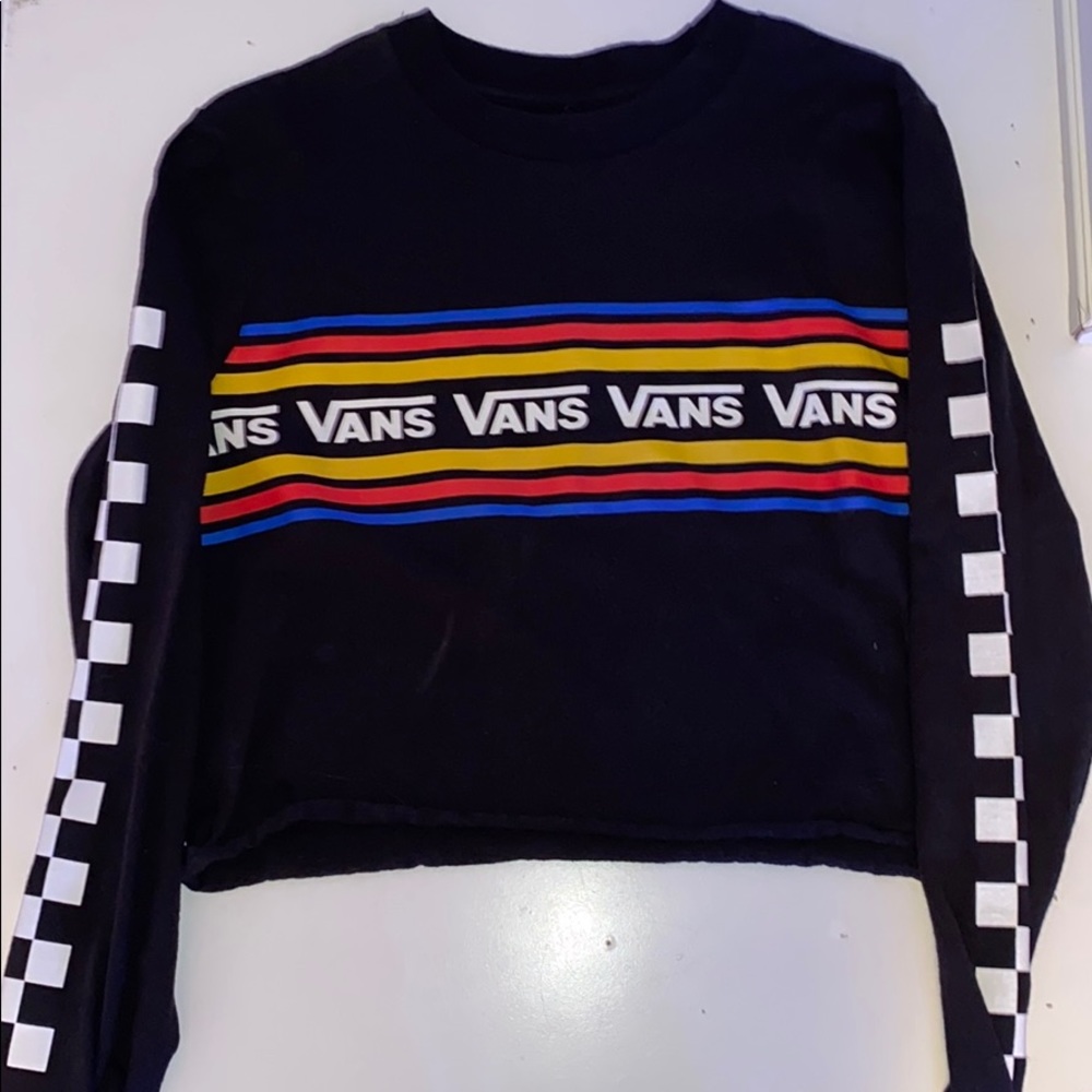 Vans long sleeve cropped shirt